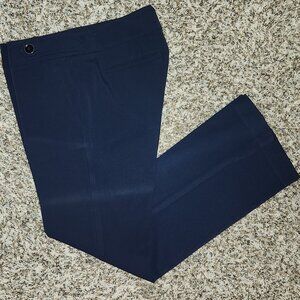 ✨ LOFT Outlet Petite Women’s Straight Leg Trousers – Size 0P – Navy/Dark Blue ✨